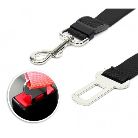 Correa con gancho para cinturón de seguridad autoproteccion de animales