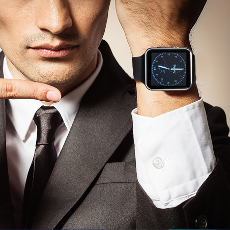 Smartwatch display rectangular 000101 Fitness Watch Camara Notificaciones APP