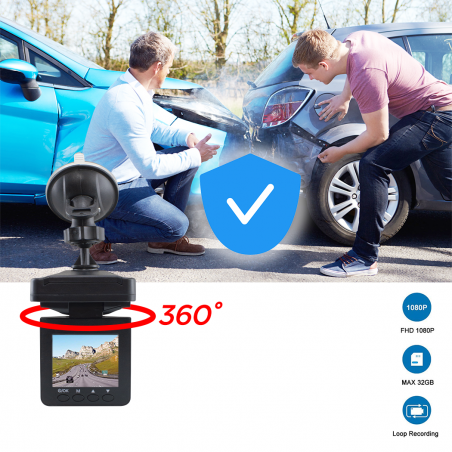 Cámara video recorder 6 LED Car Dvr HD Lcd Monitor 2.5 Pulgadas 720 P