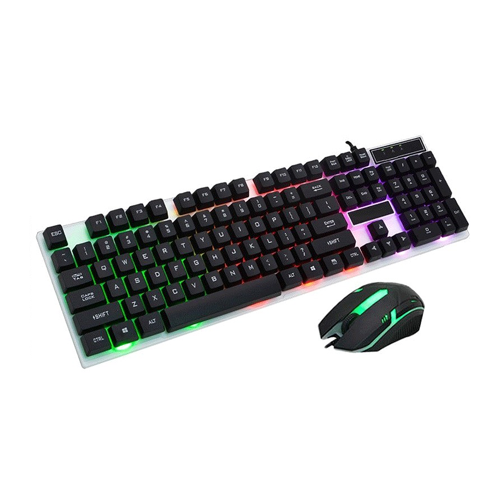 Teclado y ratón Gaming RGB USB para ordenador...