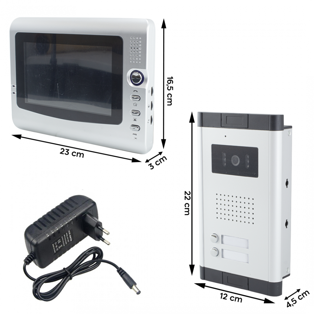 Videoportero bifamiliar con 2 monitores 431038...