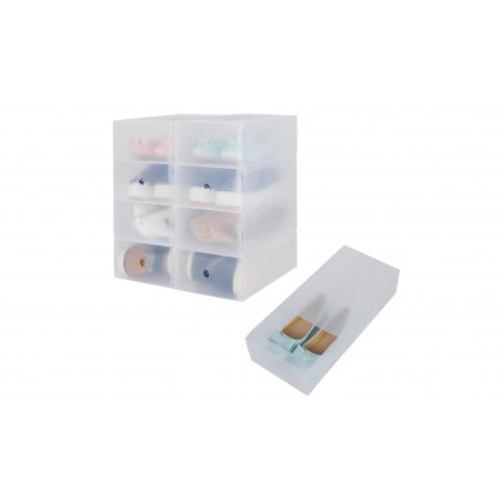 5 uds. caja transparente de almacenamiento organizador para ahorrar espacio