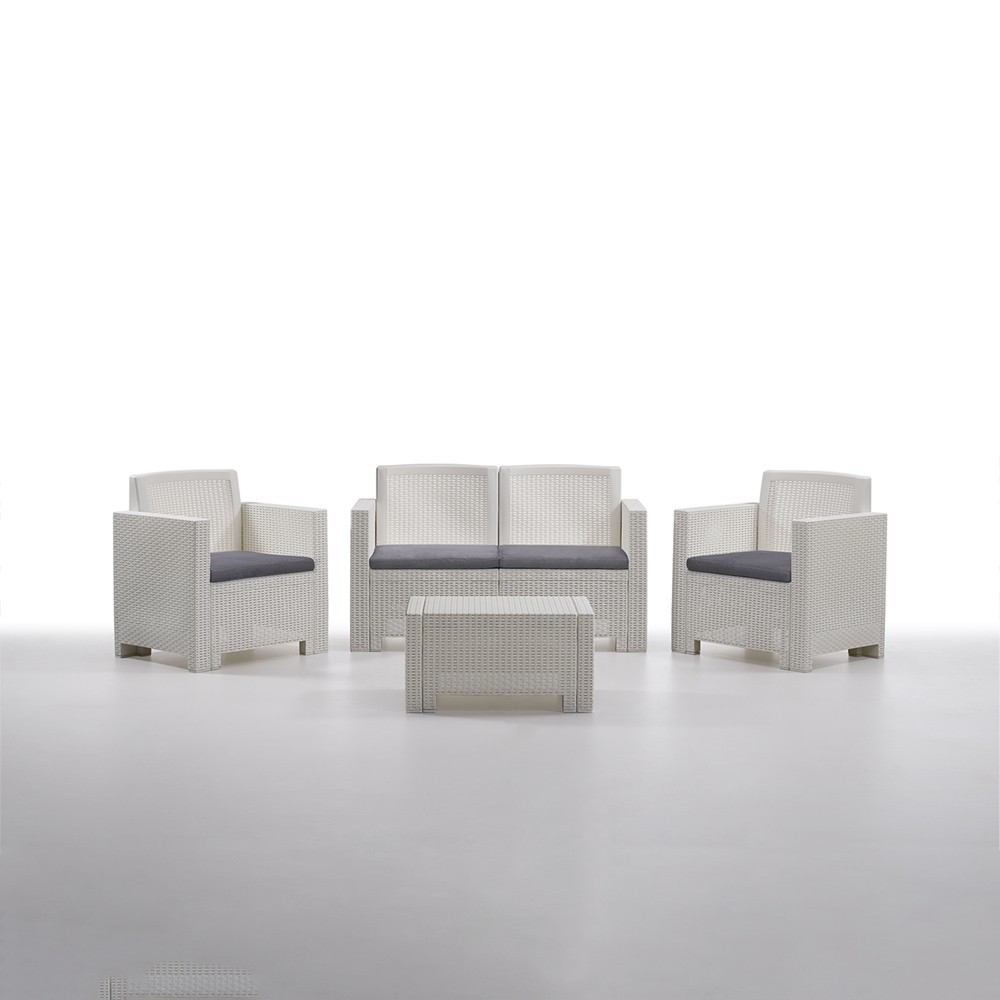 Set de mesa 1 sofá y 2 asientos de jardín...