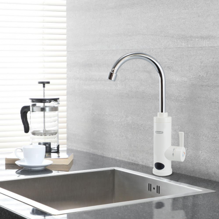 201116 Grifo eléctrico para agua caliente para calentamiento instantáneo 21x41cm