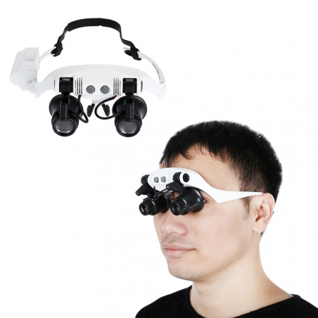 013946 Lupas con 2 Luces LED para la reparación de Relojes