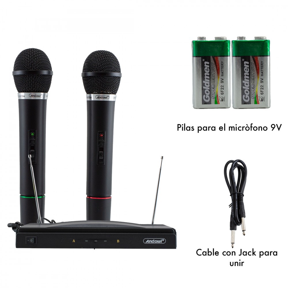 816155 Micrófonos inalámbricos para Karaoke...
