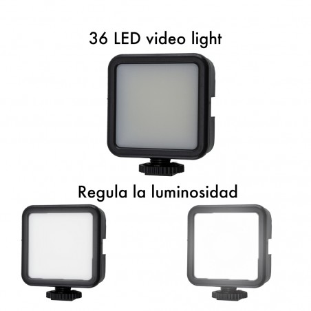 116317 Mini trípode Live Video Set micrófono y luz con mando a distancia