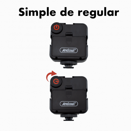 116317 Mini trípode Live Video Set micrófono y luz con mando a distancia