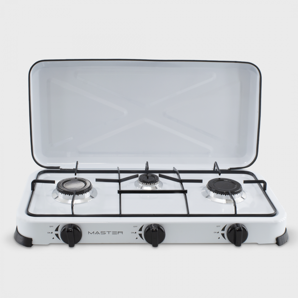 525886 Fogones de gas portátil 3 quemadores y...