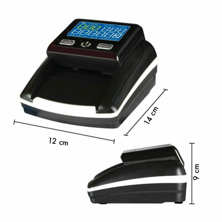 Detector billetes falsos y contador de dinero en euros portátil 751309 USB