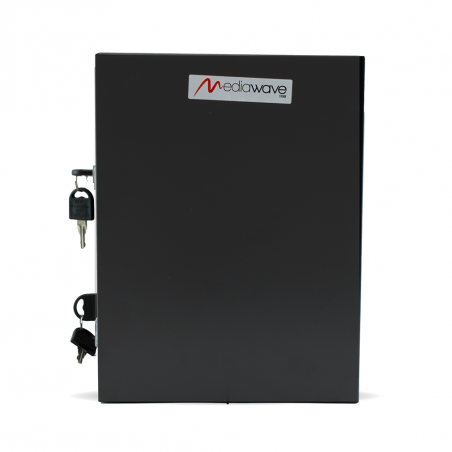 Buzón biplaza condominio Iron Black 783.B Formato Revista 23x18x30cm