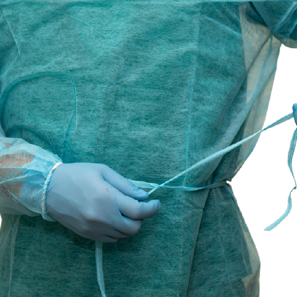 Bata desechable para visitantes pacientes o...