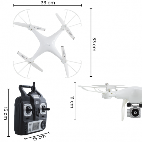 Mini drone con cámara HD 1080P control Remoto Quadcopter Drone 33x11x33cm