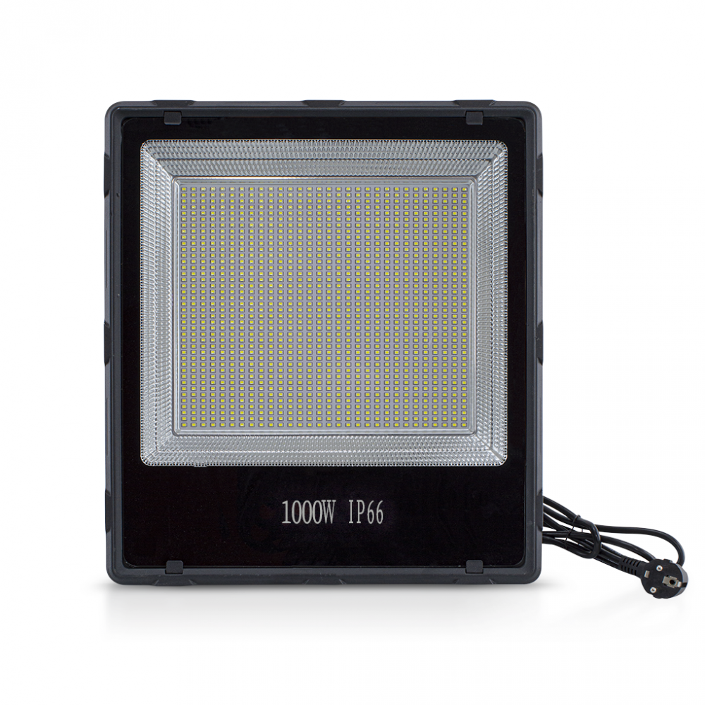 Faro de 1000W con 1200 LED luz blanca fría para exterior IP66 a prueba de agua