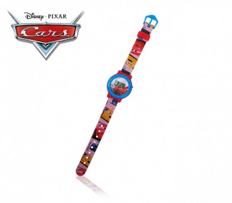Reloj de pulsera digital con correa de goma infantil para niño y niña con motivo de CARS - Disney WD10564