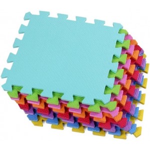Alfombra de juego CIGIOKI puzzle modular de colores 50 pz...