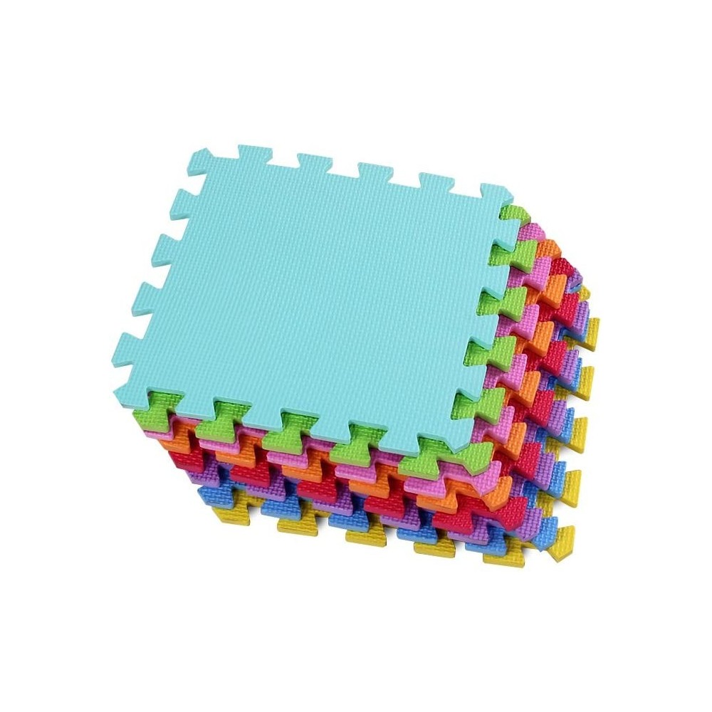 Alfombra de juego CIGIOKI puzzle modular de colores 50 pz 30X30 cm espuma eva