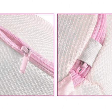 480854 Pack 3 bolsas de malla para lavadora ropa interior Rilux con cremallera