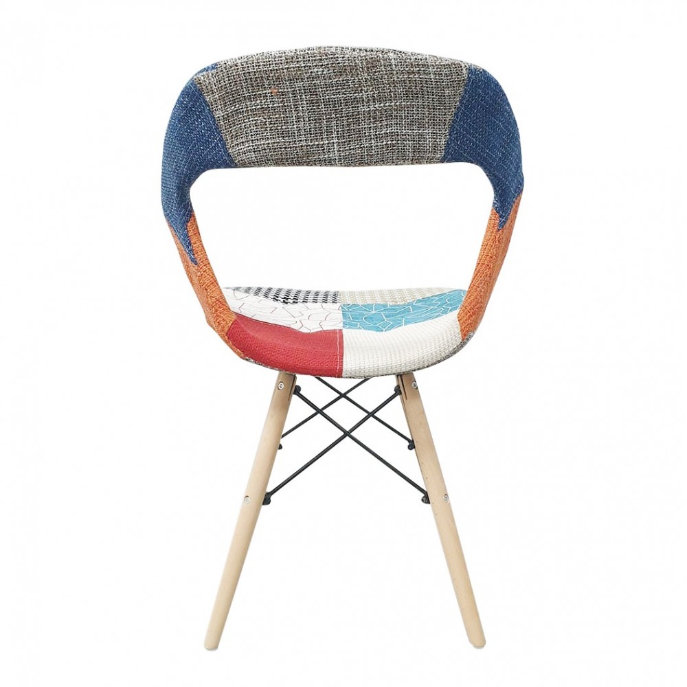 2 uds Silla PARIS Patchwork patas madera de...