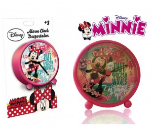 Reloj despertador infantil niños con motivo de MINNIE MOUSE - Disney WD16051