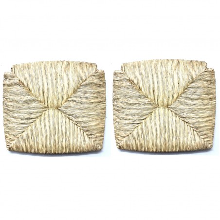 Art.1212 2 pz Repuesto asiento silla Paesana estructura paja natural 35x38cm