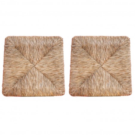 427 2 pz Repuesto asiento silla Silvana estructura inferior paja natural 35x39cm