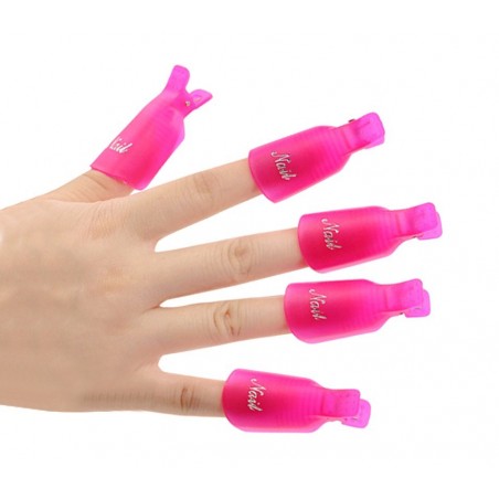 Kit 20 uds Removedor de gel Clip y Gel Polish 3422 para Nail Art Nails