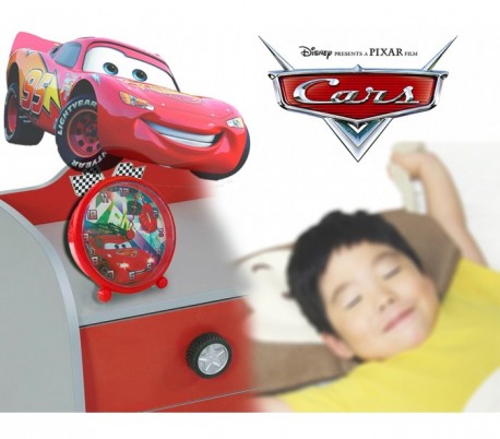 Reloj despertador infantil para niño y niña con motivo de CARS Disney WD16055 Reloj despertador infantil para niño y niña con motivo de CARS Disney WD16055
