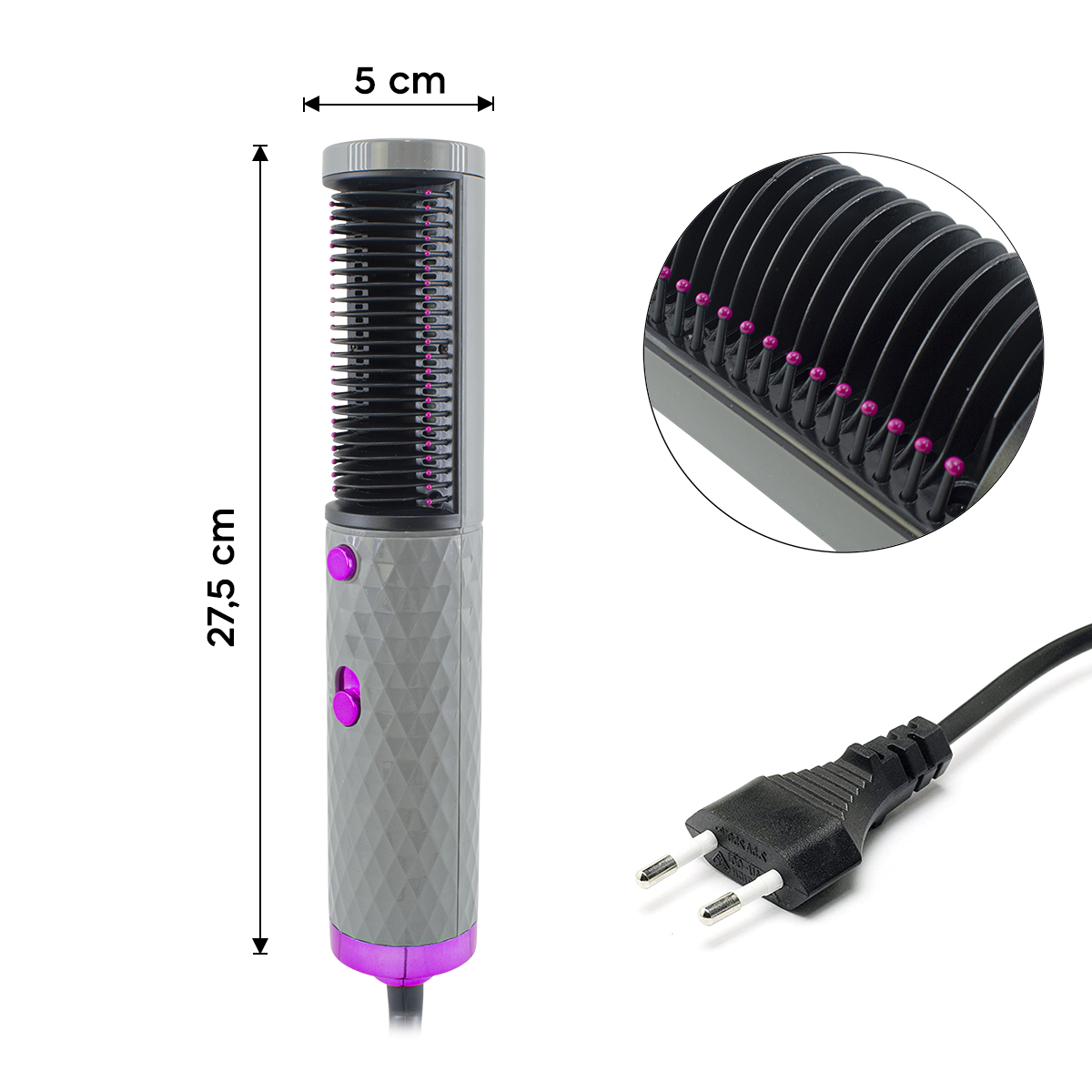 Cepillo alisador y voluminizador HS-818 Multifunción secador de pelo 1600W - Imagen 15 de 25