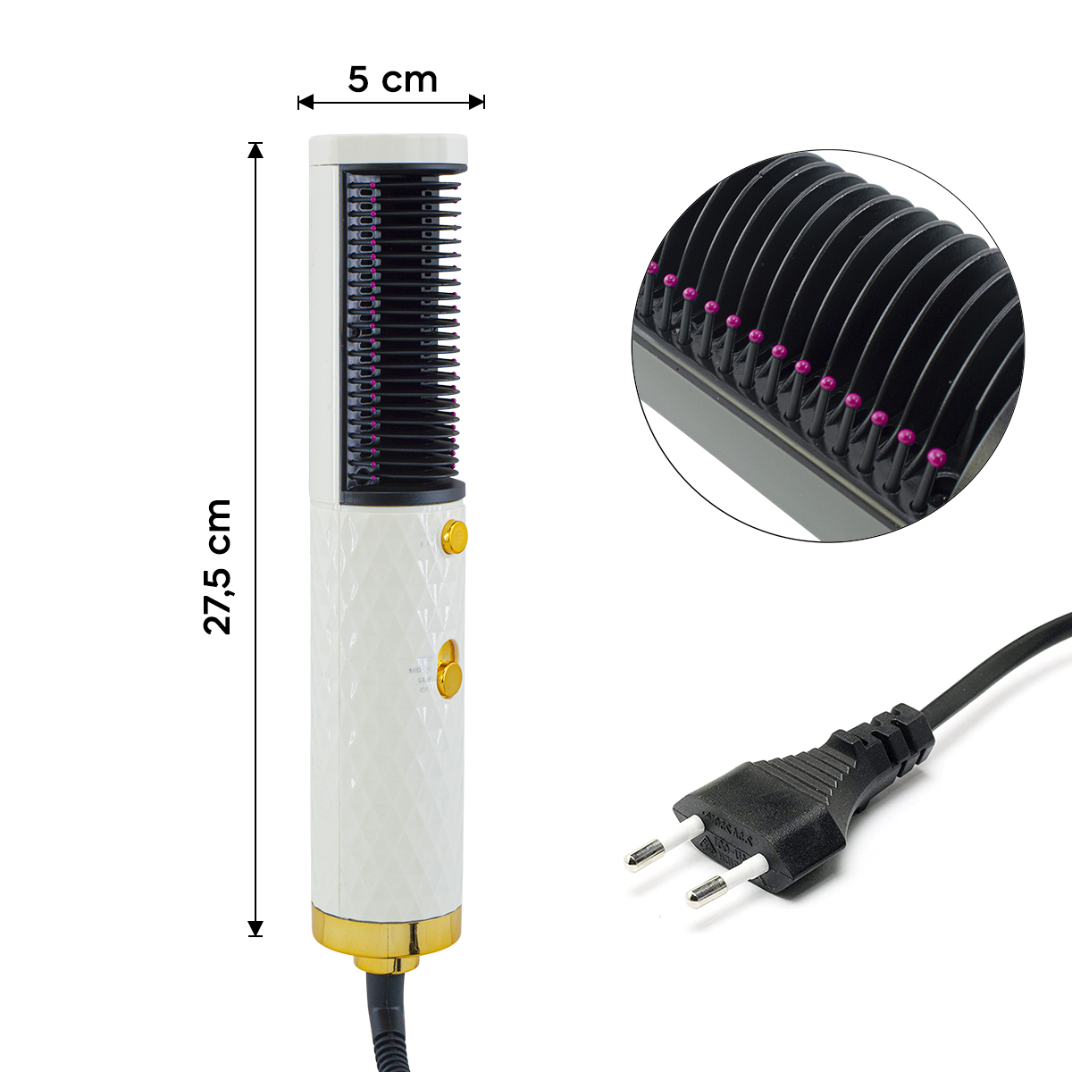 Cepillo alisador y voluminizador HS-818 Multifunción secador de pelo 1600W - Imagen 21 de 25