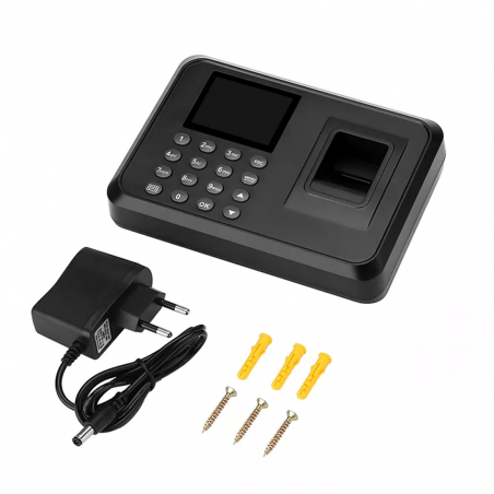 Monitor de tiempo y asistencia Timekeeper contraseña biométrica 2.4"USB