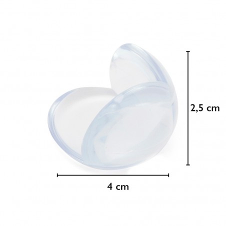 256527 Esquineros 4 uds material plástico transparente adhesivo doble cara