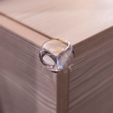 256527 Esquineros 4 uds material plástico transparente adhesivo doble cara