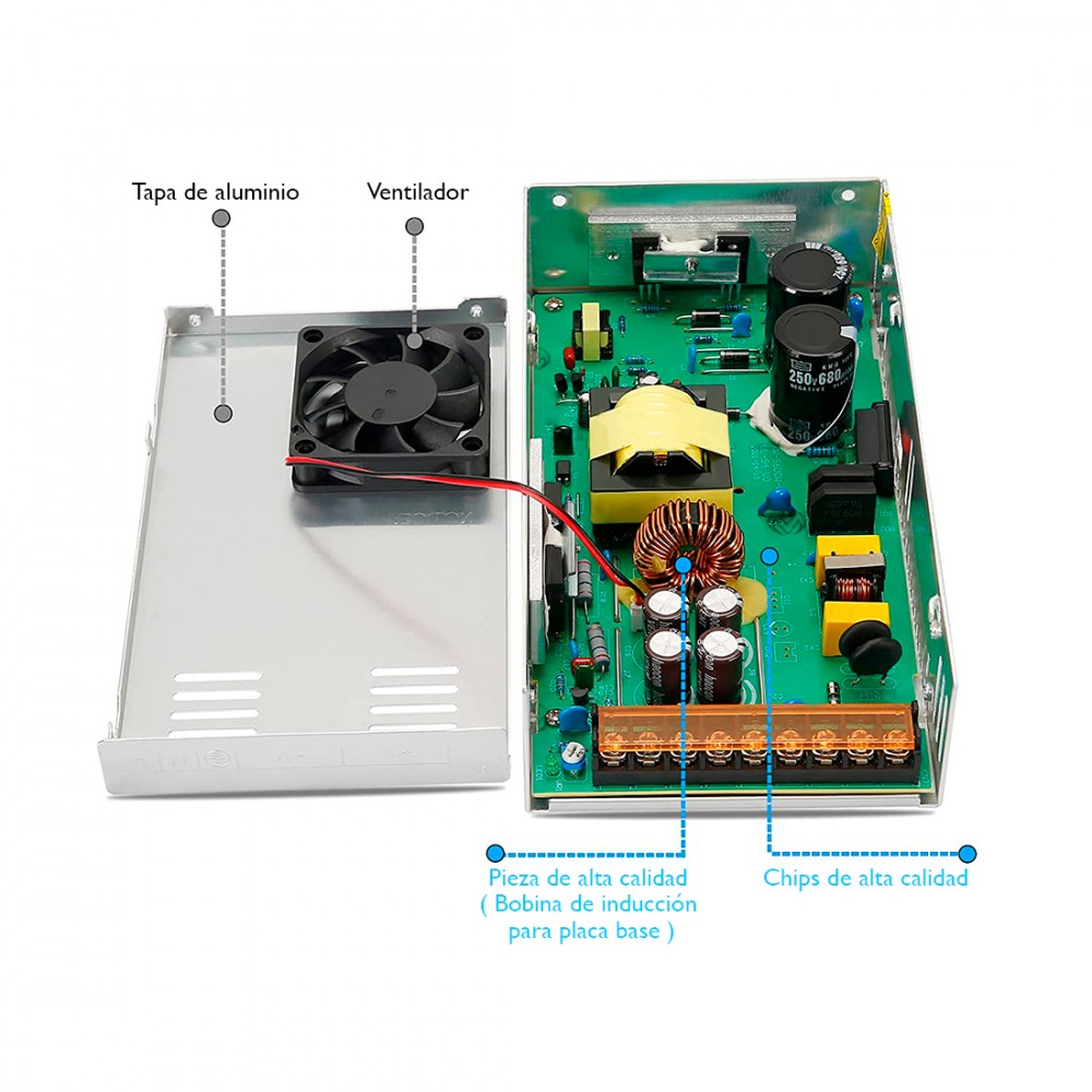116597 Fuente de alimentación estabilizada 12V...