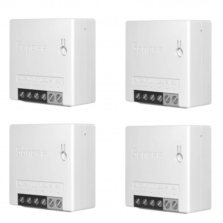 4 piezas Sonoff Mini R2 Aplicación de automatización del hogar inteligente