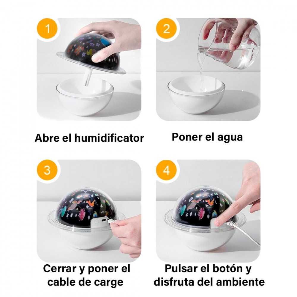 Lámpara humidificador de habitación 603242...