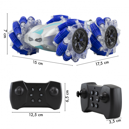 Coche control remoto 2,4 GHz 219109 Rotación acrobática y chorro de agua Stunt A