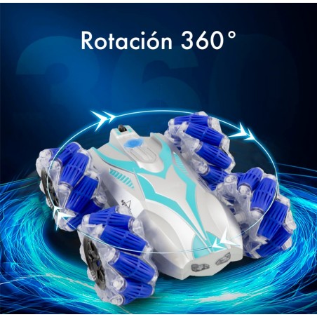 Coche control remoto 2,4 GHz 219109 Rotación acrobática y chorro de agua Stunt A