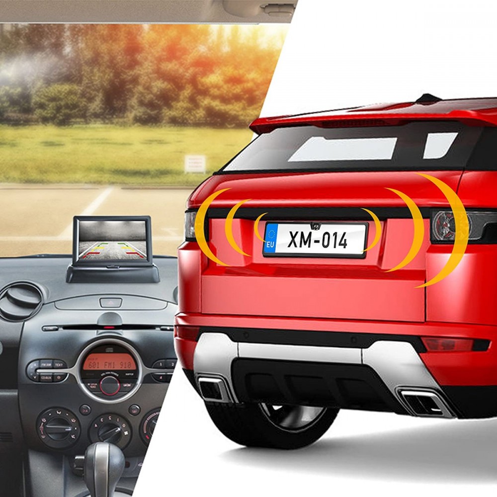 400463 Soporte de matrícula con cámara de 4 LED...