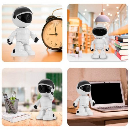 Cámara Robot Wifi 5MP 490248 HD 1920x1080 Cámara Espía Vigilancia Remota