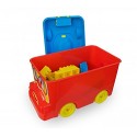 Juego de construcción (64 piezas) en caja con forma de AUTOBÚS 114497 - Juguete infantil para niños