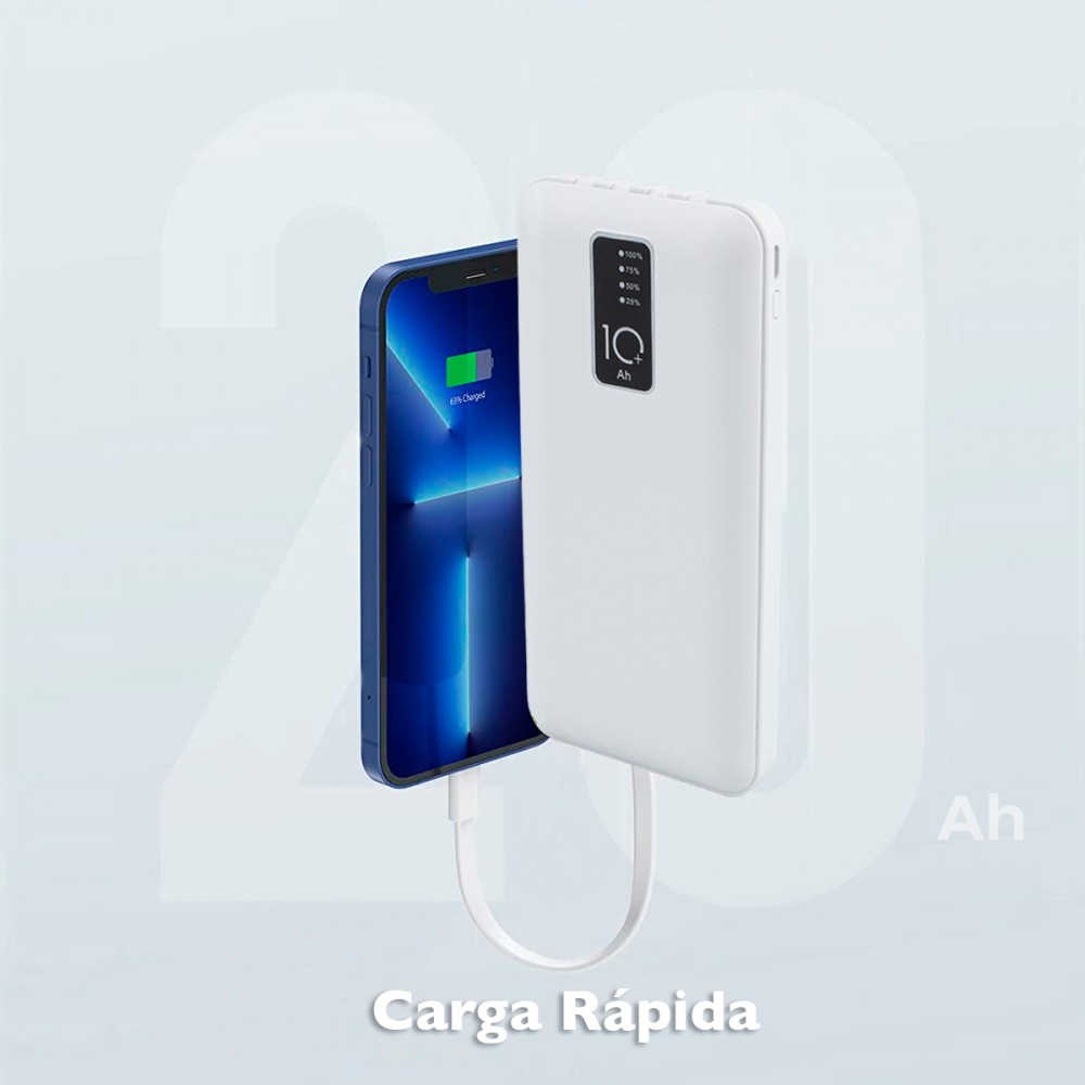 Power Bank 2000mAh cargador rápido portátil con...