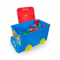 Juego de construcción (64 piezas) en caja con forma de AUTOBÚS 114497 - Juguete infantil para niños