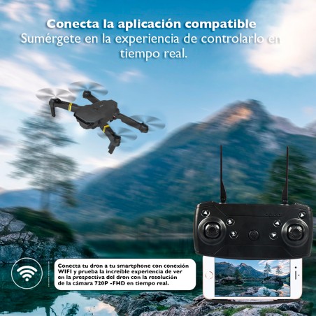 Drone plegable 1080P HD Mini Quadcopter con cámara Wifi y control remoto