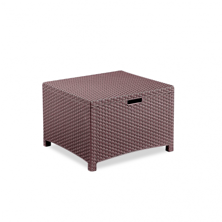 Conjunto de sofá 2 butacas y mesita Estilo Rattan VENEZIA salón de exterior