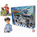 Juego de construcción con motivo de POLICÍAS set de 130 PZ con 2 personajes incluye helicóptero y coche 371142