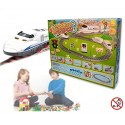 Juego de circuito de tren express con luz y sonido incluye pistas y señales 371739