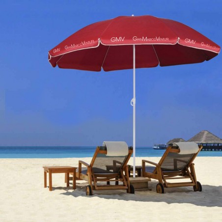 Sombrilla de playa 170 cm palo central y color Sólido 538302 con funda