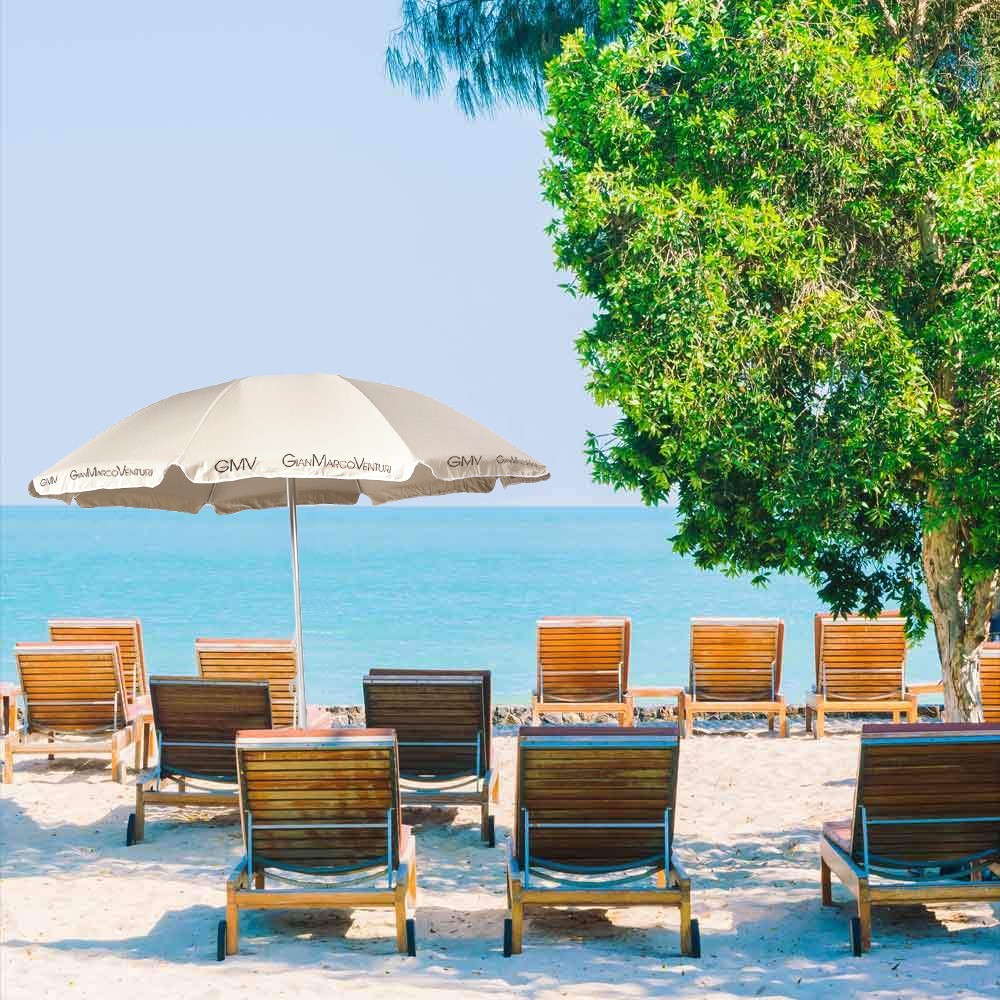 Sombrilla de playa 170 cm palo central y color...