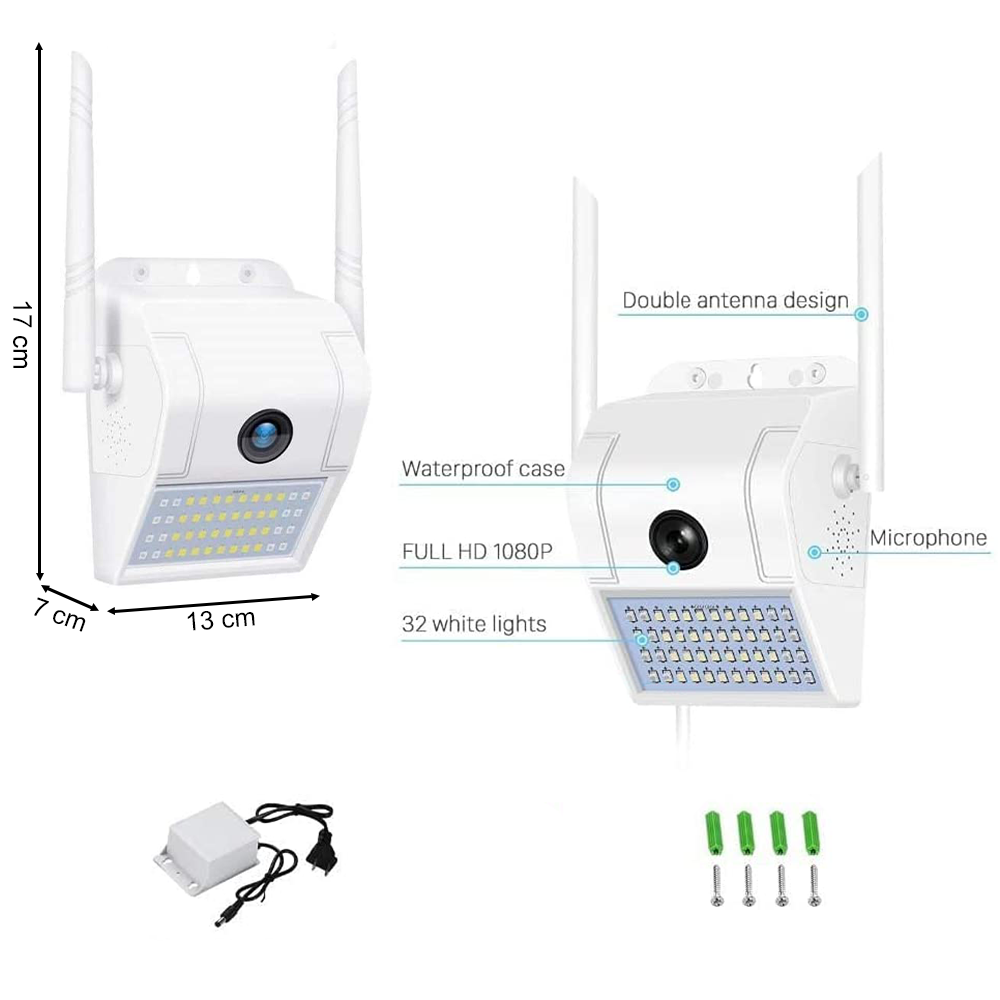 Cámara IP V380 3MP Audio bidireccional 1080P HD...